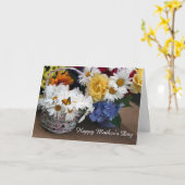 Muttertagskarte "Bouquet faltend" Karte (Gelbe Blume)