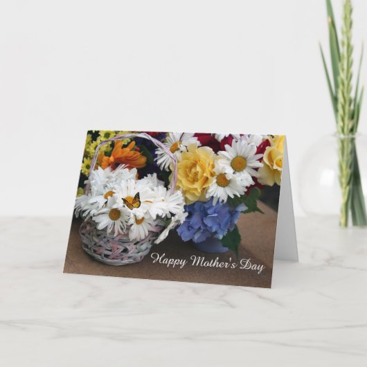 Muttertagskarte "Bouquet faltend" Karte (Vorderseite)