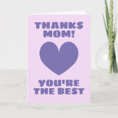 Muttertagskarte - Danke Mama, du bist die beste Karte (Vorderseite)