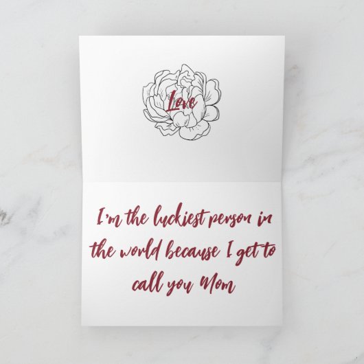 Muttertagskarte Dankeskarte (Innenseite)