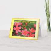 Muttertagskarte Dankeskarte (Vorderseite)