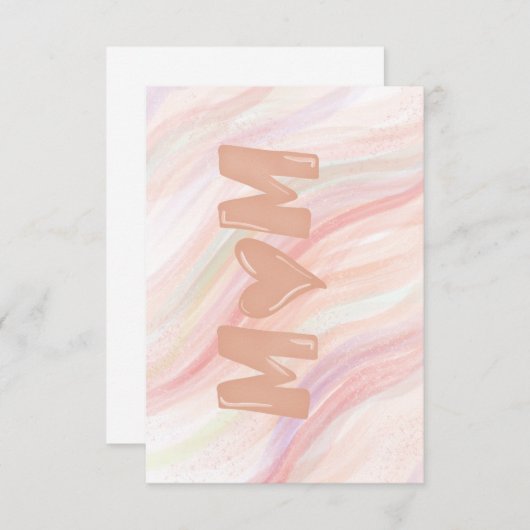 Muttertagskarte Dankeskarte (Vorne/Hinten)