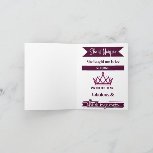 Muttertagskarte Dankeskarte (Innenseite)