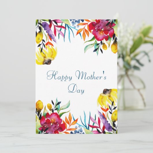 Muttertagskarte Dankeskarte (Stehend Vorderseite)