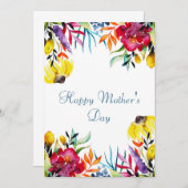 Muttertagskarte Dankeskarte (Vorne/Hinten)