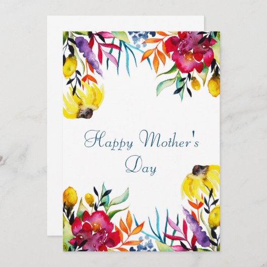 Muttertagskarte Dankeskarte (Vorne/Hinten)