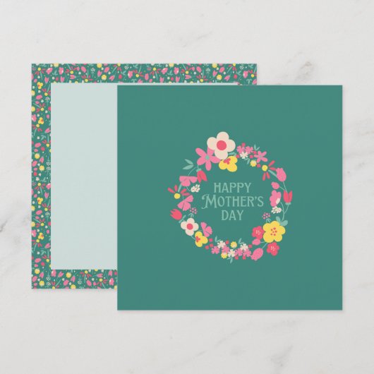 Muttertagskarte Dankeskarte (Vorne/Hinten)