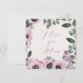 Muttertagskarte Dankeskarte (Vorne/Hinten)