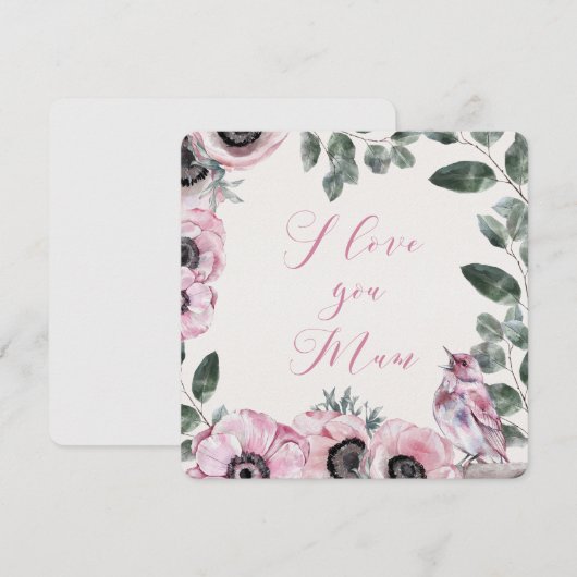 Muttertagskarte Dankeskarte (Vorne/Hinten)