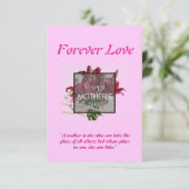 Muttertagskarte Dankeskarte (Stehend Vorderseite)