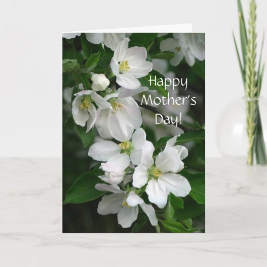 Muttertagskarte der Apfelblüte Karte (Vorderseite)