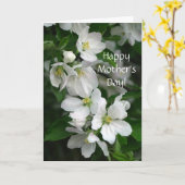 Muttertagskarte der Apfelblüte Karte (Gelbe Blume)