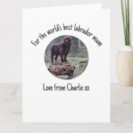 Muttertagskarte der besten Elternmutter der Welt Karte