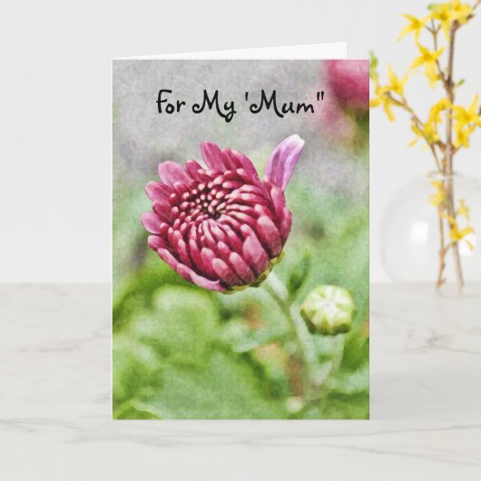 Muttertagskarte der Blume Karte (Gelbe Blume)