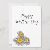 Muttertagskarte der Daisy-Blume Feiertagskarte (Vorderseite)