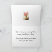 Muttertagskarte der Duskischen Rose Karte (Innenseite)