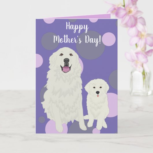 Muttertagskarte der Großen Pyrenäen Karte (Orchidee)