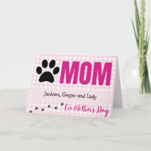 Muttertagskarte der Haustiere