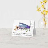 Muttertagskarte der Kakerlake Karte (Gelbe Blume)