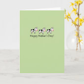 Muttertagskarte der Kuh Karte (Gelbe Blume)