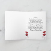 Muttertagskarte der Mohnblume Liebe Karte (Innenseite)