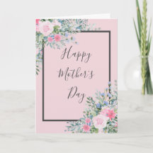 Muttertagskarte der Rose Wasserfarbe