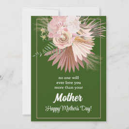 Muttertagskarte der rustikalen Flora - Zusammenblü Feiertagskarte