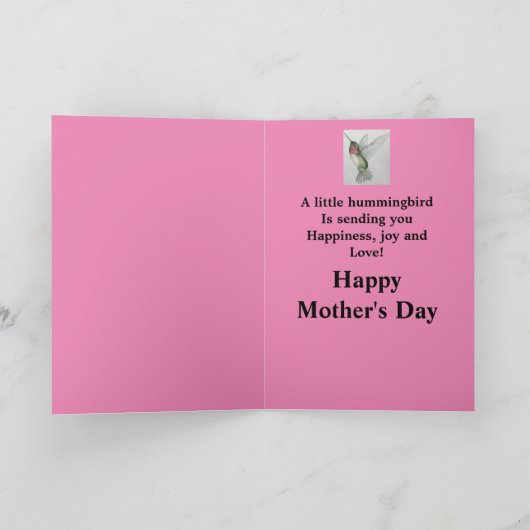 Muttertagskarte der Schwiegermutter Karte (Innenseite)