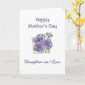 Muttertagskarte der Schwiegermutter Karte (Gelbe Blume)