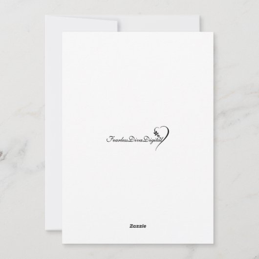 Muttertagskarte des Kindes Feiertagskarte (Rückseite)