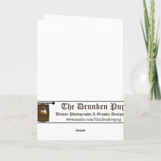 Muttertagskarte des Mops Karte (Rückseite)