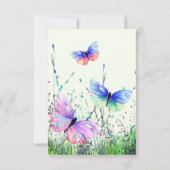 Muttertagskarte des Schmetterlings Karte (Rückseite)