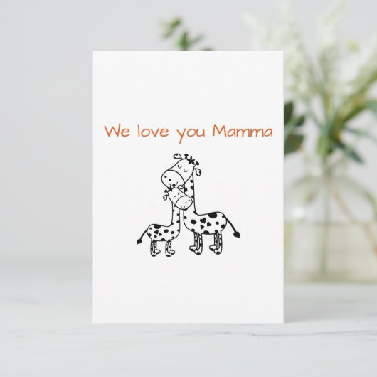 Muttertagskarte Einladung (Stehend Vorderseite)