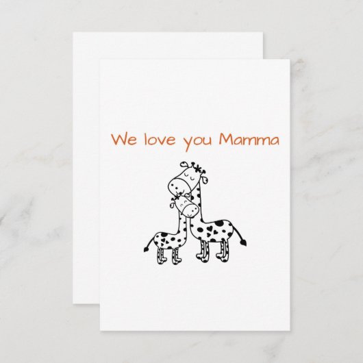 Muttertagskarte Einladung (Vorne/Hinten)