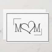 Muttertagskarte Einladung (Vorne/Hinten)