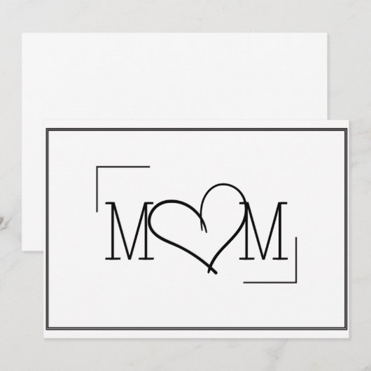 Muttertagskarte Einladung (Vorne/Hinten)