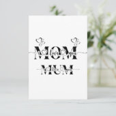 Muttertagskarte Einladung (Stehend Vorderseite)