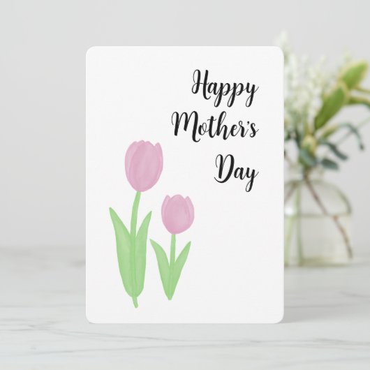 Muttertagskarte Einladung (Stehend Vorderseite)