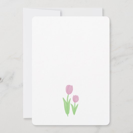 Muttertagskarte Einladung (Rückseite)