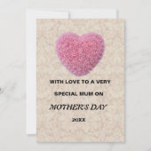 Muttertagskarte Einladung (Vorderseite)