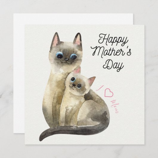 Muttertagskarte Feiertagskarte (Vorne/Hinten)