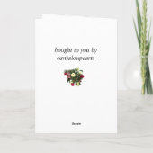 Muttertagskarte Feiertagskarte (Rückseite)