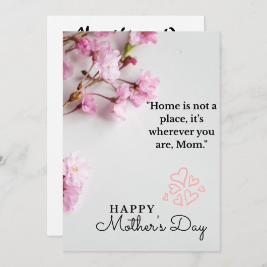 Muttertagskarte Feiertagskarte (Vorne/Hinten)