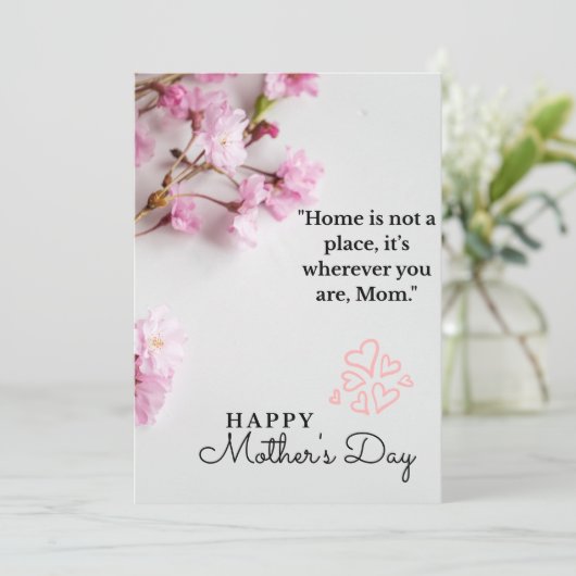 Muttertagskarte Feiertagskarte (Stehend Vorderseite)