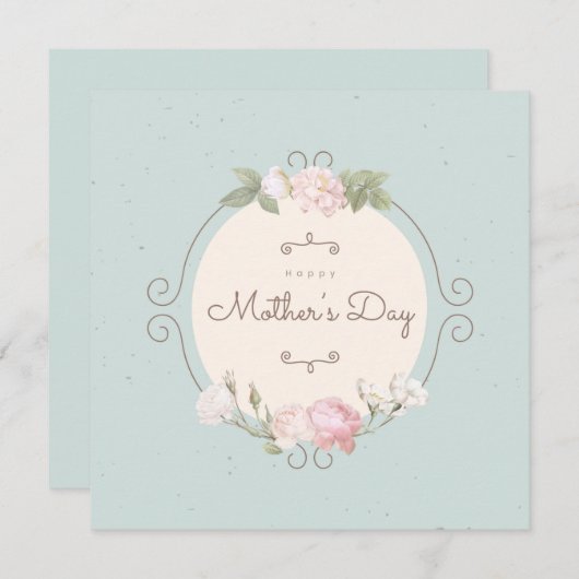 Muttertagskarte Feiertagskarte (Vorne/Hinten)