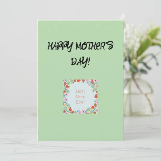 Muttertagskarte Feiertagskarte (Stehend Vorderseite)