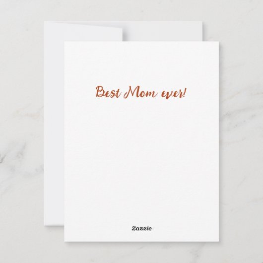 Muttertagskarte Feiertagskarte (Rückseite)