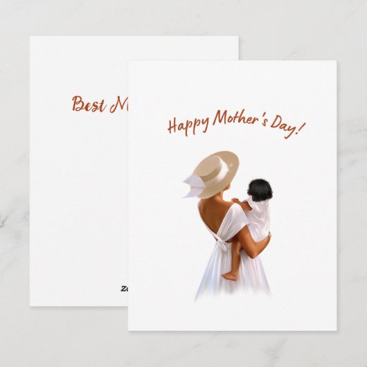 Muttertagskarte Feiertagskarte (Vorne/Hinten)