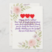 Muttertagskarte Feiertagskarte (Vorne/Hinten)