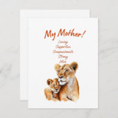 Muttertagskarte Feiertagskarte (Vorne/Hinten)